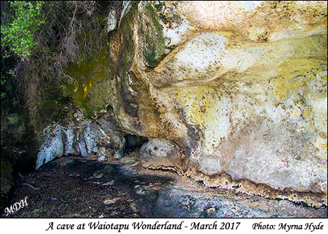 A cave at Waiotapu Wonderland