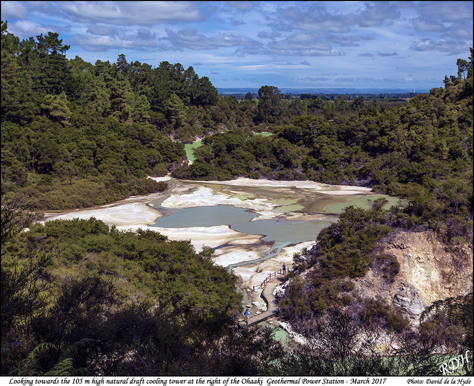 View towards Ohaaki Geothermal Power Station