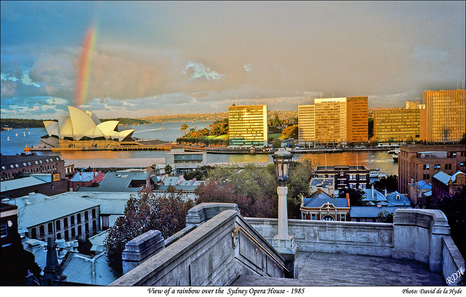 Rainbow and Sydney Opera House 1985