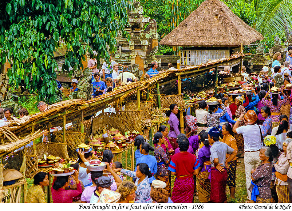 Food for the feast after the cremation