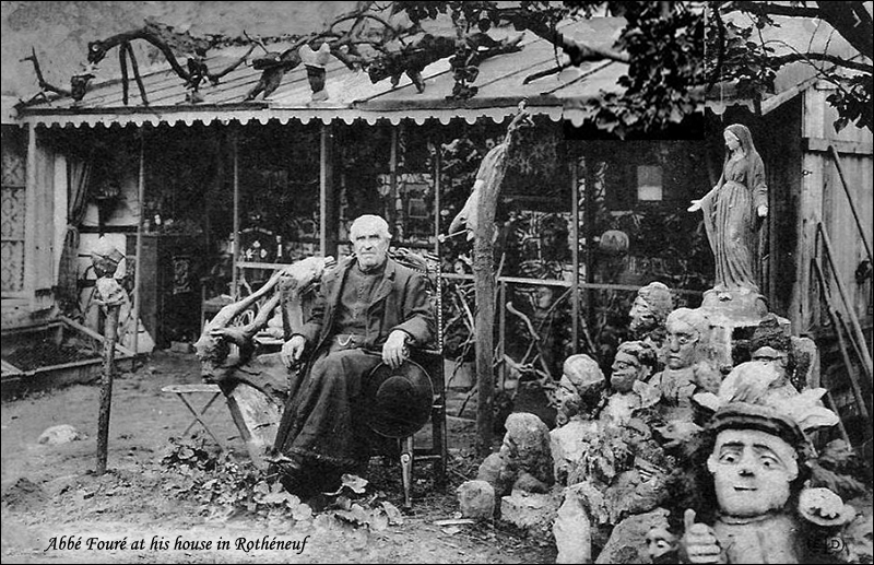 Abbe Foure at his house in Rotheneuf