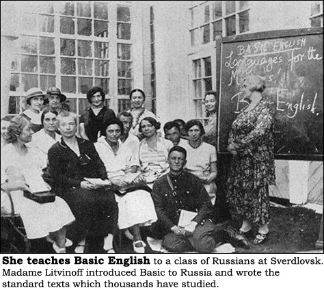 Ivy Litvinov teaching Basic English