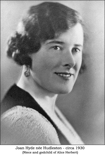 Joan Hyde née Hudleston