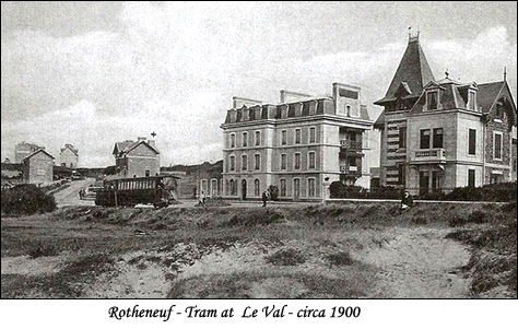 Rotheneuf - Tram at  Le Val - circa 1900