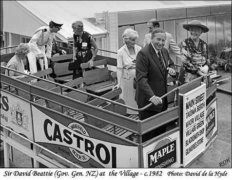 Sir David Beattie - Gov. Gen. NZ at Tauranga Historic Museum - circa 1982