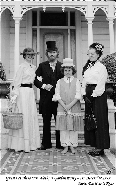 Guests at the Brain Watkins Garden Party