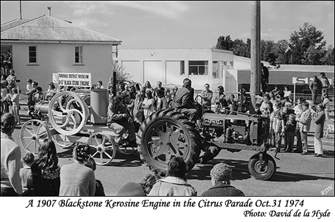 1907 Blackstone Steam Engine in the Tauranga Citrus Parade October 31 1974