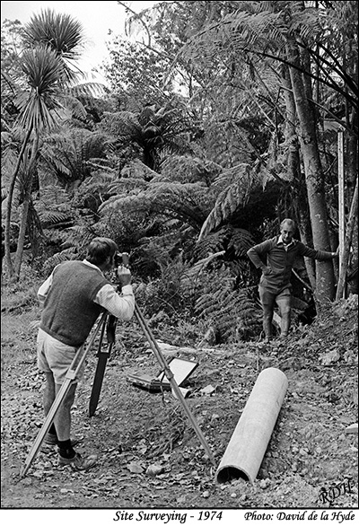 Site Surveying - Tauranga Historic Village - 1974