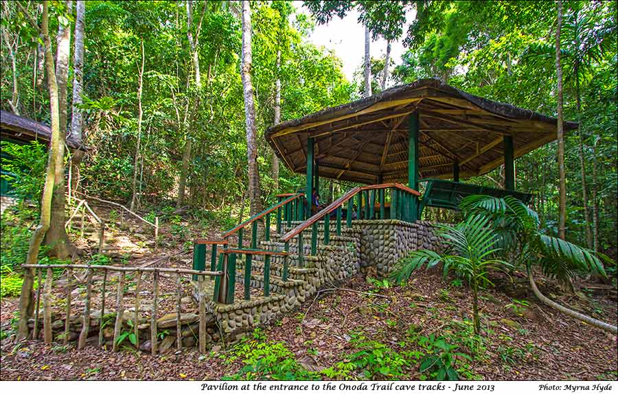 Pavilion at entrance of Onoda Trail