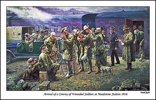 Soldiers Return - Maidstone 1916