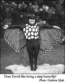 Front view of Monarch Butterfly costume