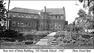 Rear view of main building NZ Friends School circa 1947