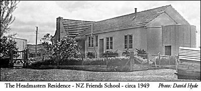 Headmasters residence - NZ Friends School - circa 1949
