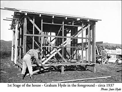 Building the first stage of the house - circa 1936