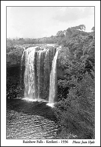 Rainbow Falls -Kerikeri - 1936. Height - 27m