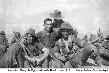 Australian Troops in Egypt, 1915, befoire Gallipoli