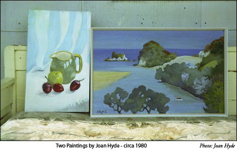 Two paintings of Joan Hyde's - 1980