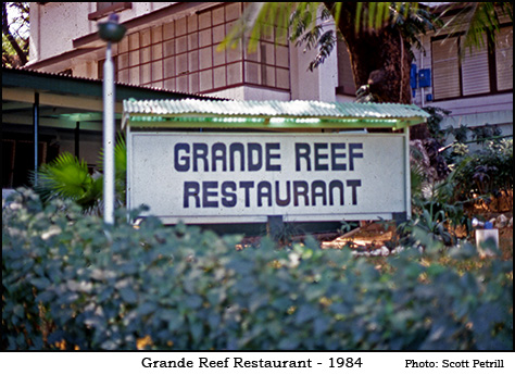 Grande Reef Restaurant sign