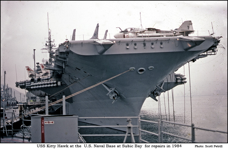 USS Kitty Hawk - Subic Bay 1984