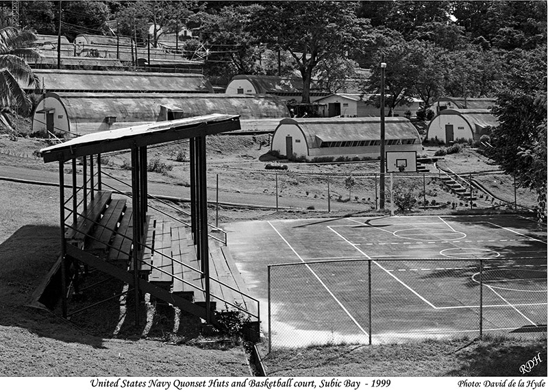 U.S. Navy Quonset Huts and Basket Ball Court - Subic Bay