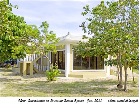 New guesthouse at Protacio Beach Resort - Jan. 2011 