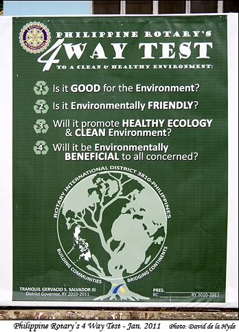 Philippine Rotary Club's 4 Way Test