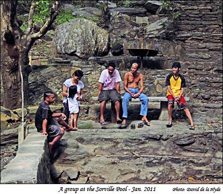 A group at the Sorville poolside