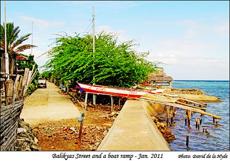 View of a Balikyas street and boat ramps