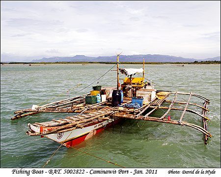 A fishing boat at Port Caminawit