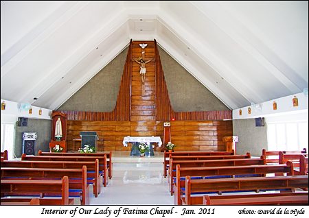 Interior of Our Lady of Fatima Chapel - Sasn Jose - Mindoro