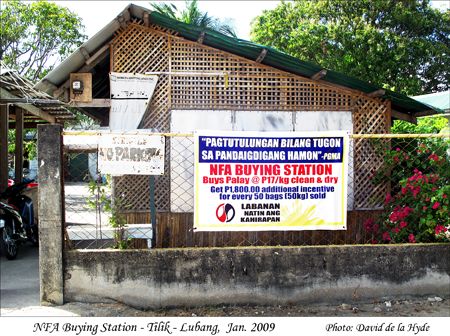 National Food Authority (NFA) buying station at Barangay Tilik, Lubang, Mindoro Occidental