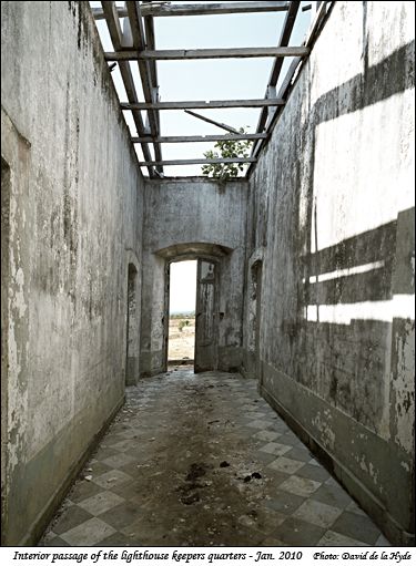 Interior passageway in th lighthouse keepers quarters
