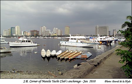 South East corner of Manila Yacht Club's anchorage