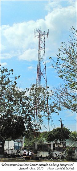 Telecommunications Tower outside Lubang Integrated School