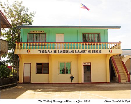 The main hall of Barangay Binacas