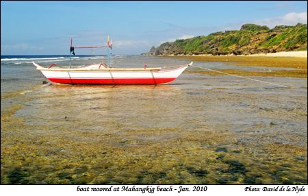 Fishing boat anchored at Mahangkig beach