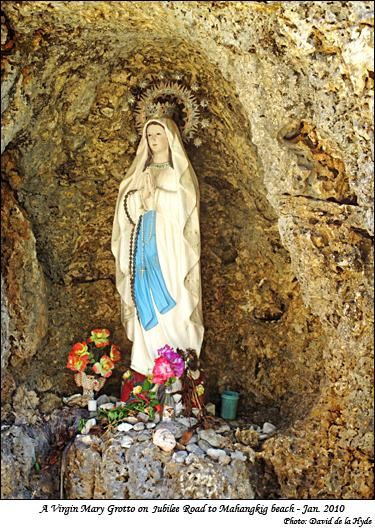 Virgin Mary Grotto on Centennial Road to Mahangkig bay