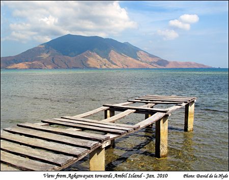 View from Agkawyan towards Ambil Island