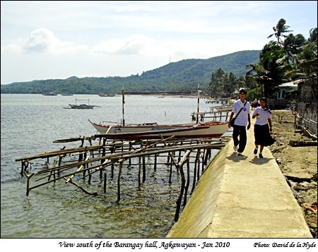 View south of the Barangay Hall, Agkawayan