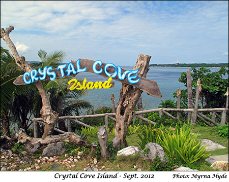Crystal Cove Island Sign