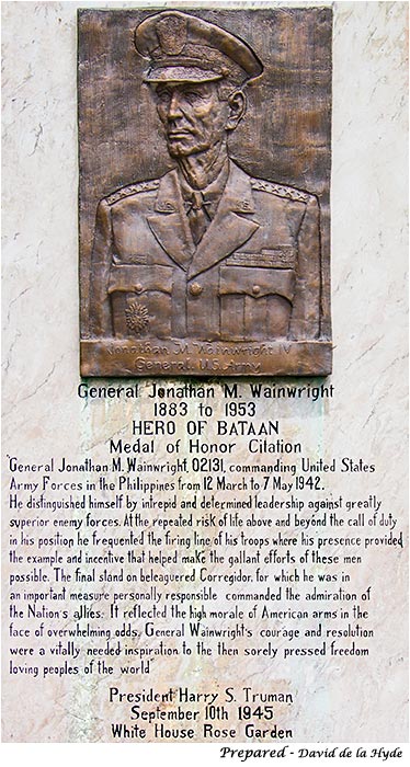 General Wainright Plaque