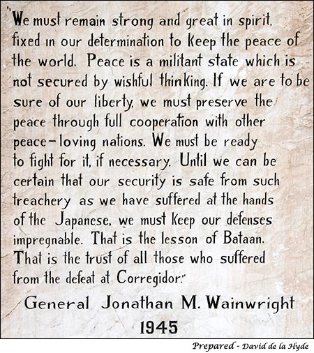 General Wainright Statement
