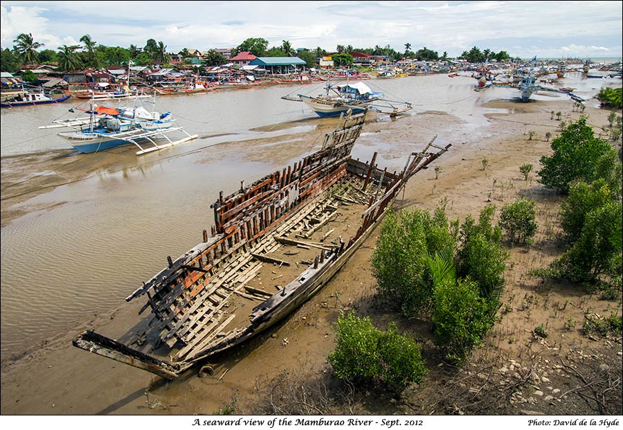 Looking seaward along the Mamburao River