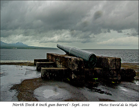 North Dock 8 inch gun barrel
