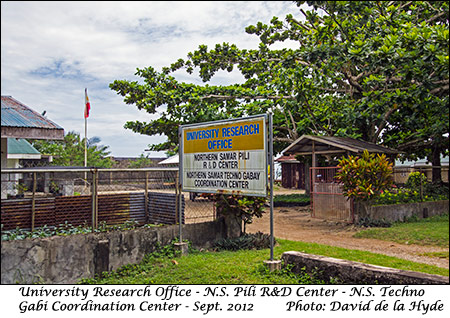 University Research Office, Northern Samar  Pili R & Center,Northern Samnar Techno Gabi Coordination Center