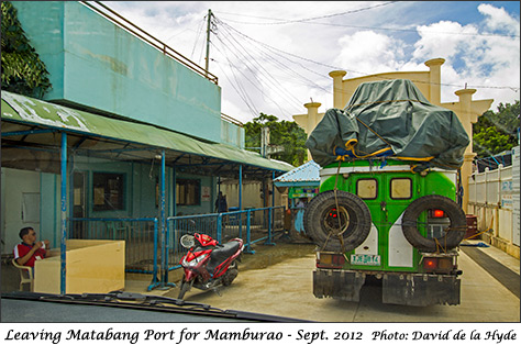 Leaving Matabang Port for Mamburao