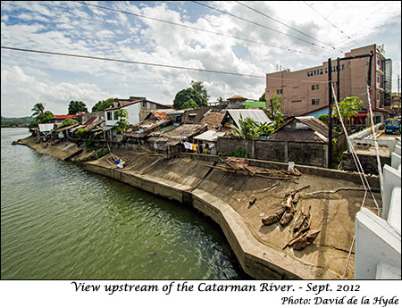 View upstream of the Catarman River