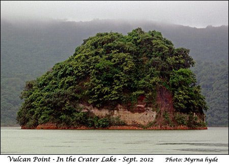 Vulcan Point in the crater lake of Volcano Island