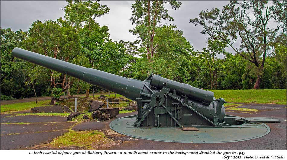 12 inch Coastal Defence gun at Battery Hearn