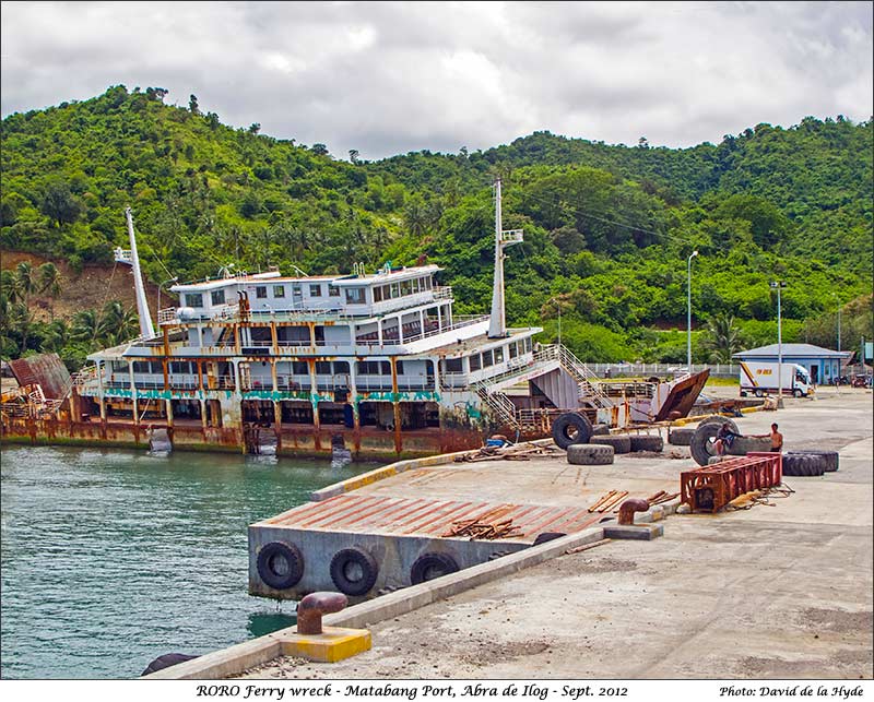 RORO ferry wreck - Matabang Port, Abra de Ilog